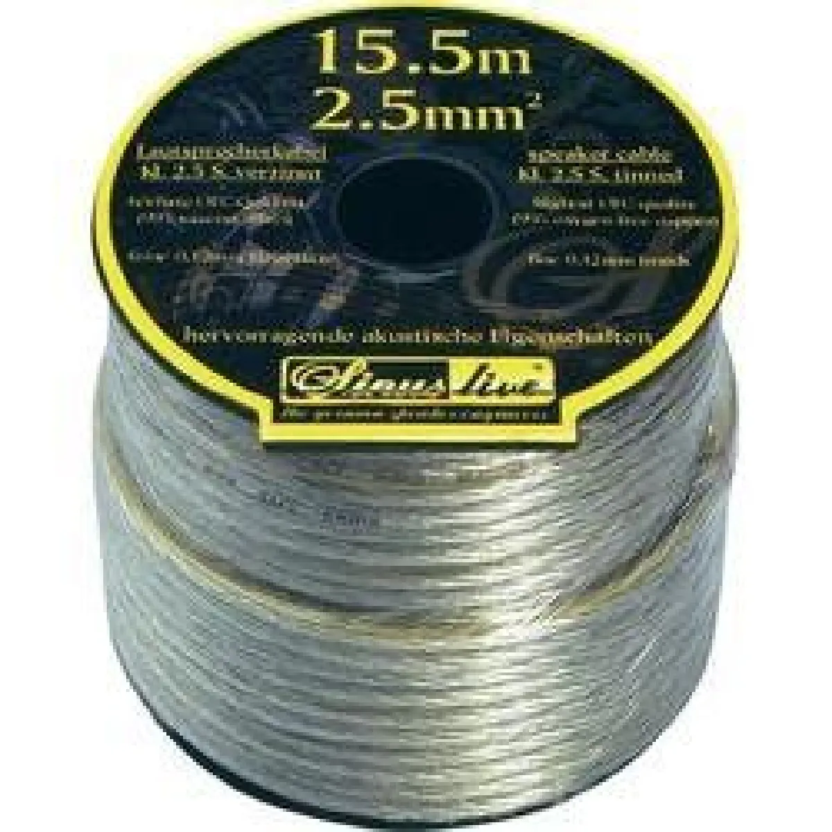 Sinuslive Argent Kl-2,5S Câble Haut-Parleur 1 X 2.5 Mm² 15.5 M - Image 2