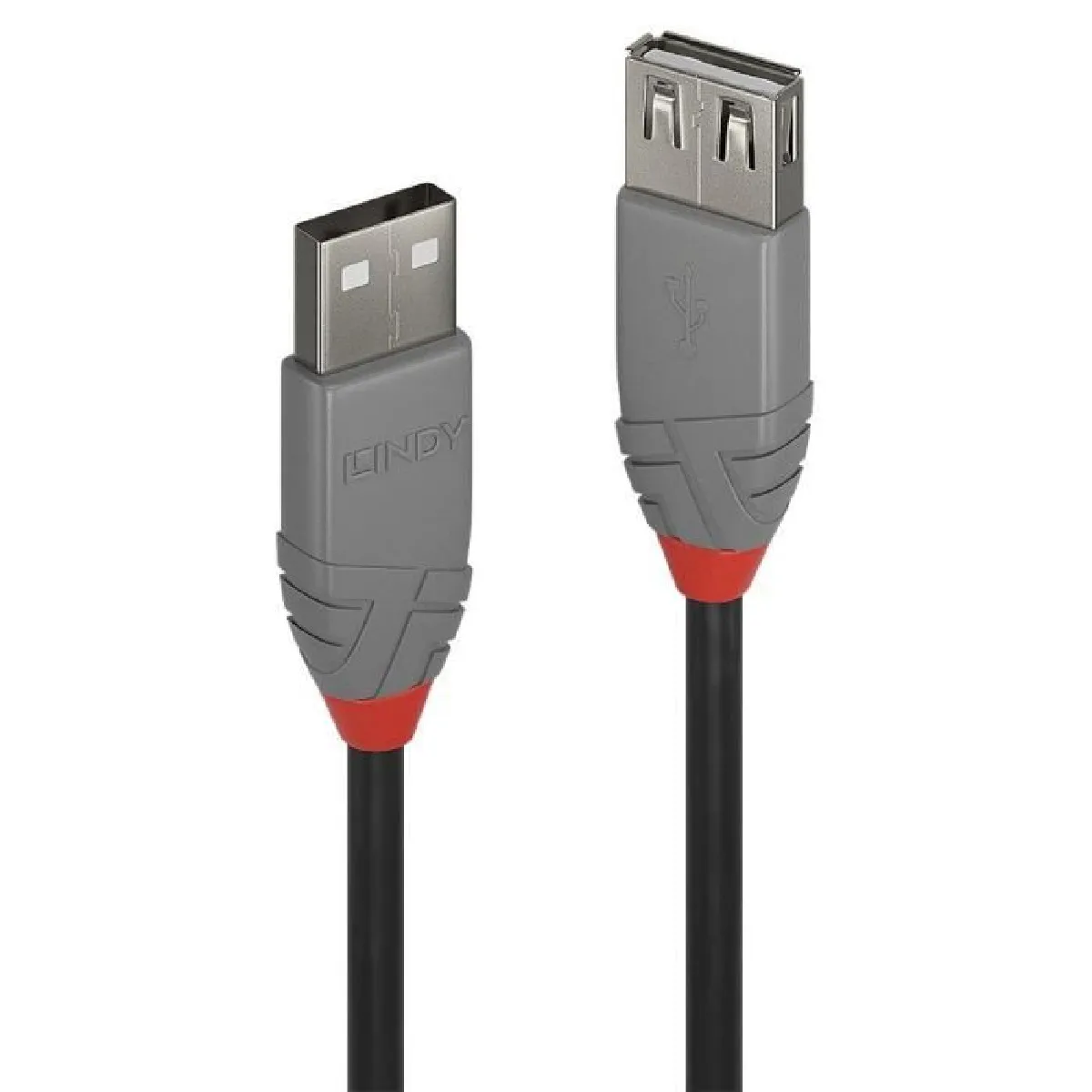Lindy Noir/Gris Câble Usb Usb 2.0 Usb-A Mâle, Usb-A Femelle 5.00 M Non Corrosif 36705 - Image 3