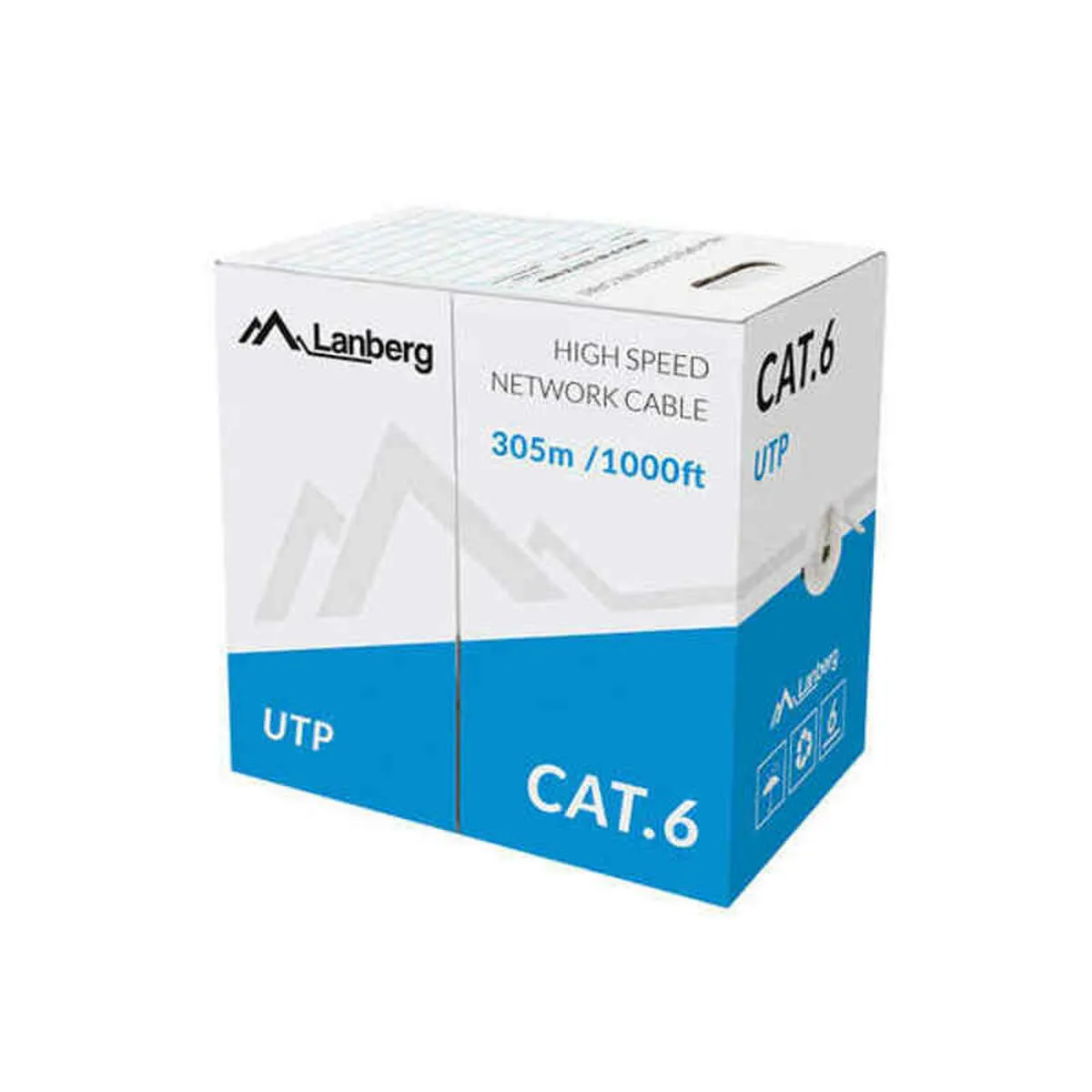 Lanberg Gris Câble Réseau Utp Cat 6 305 M