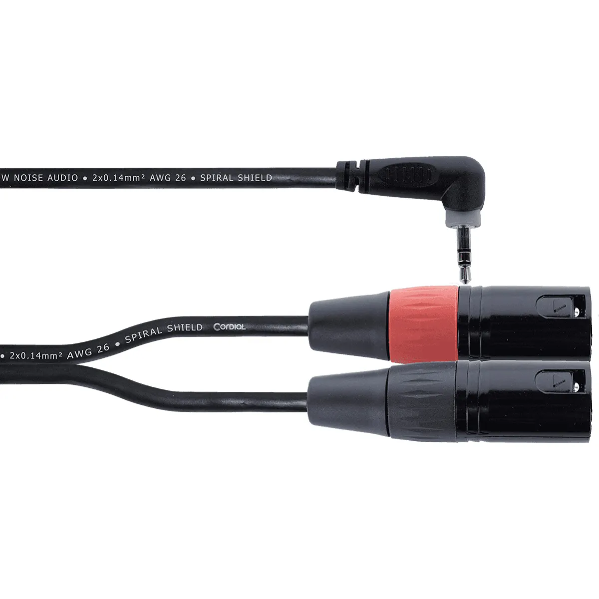Cordial - Câble adaptateur Y - Mini-jack stéréo coudé vers 2 XLR mâles - 3 m - Image 3