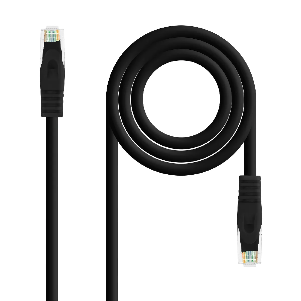 Nanocable Noir Câble Réseau Cat.6a - 0,25 M