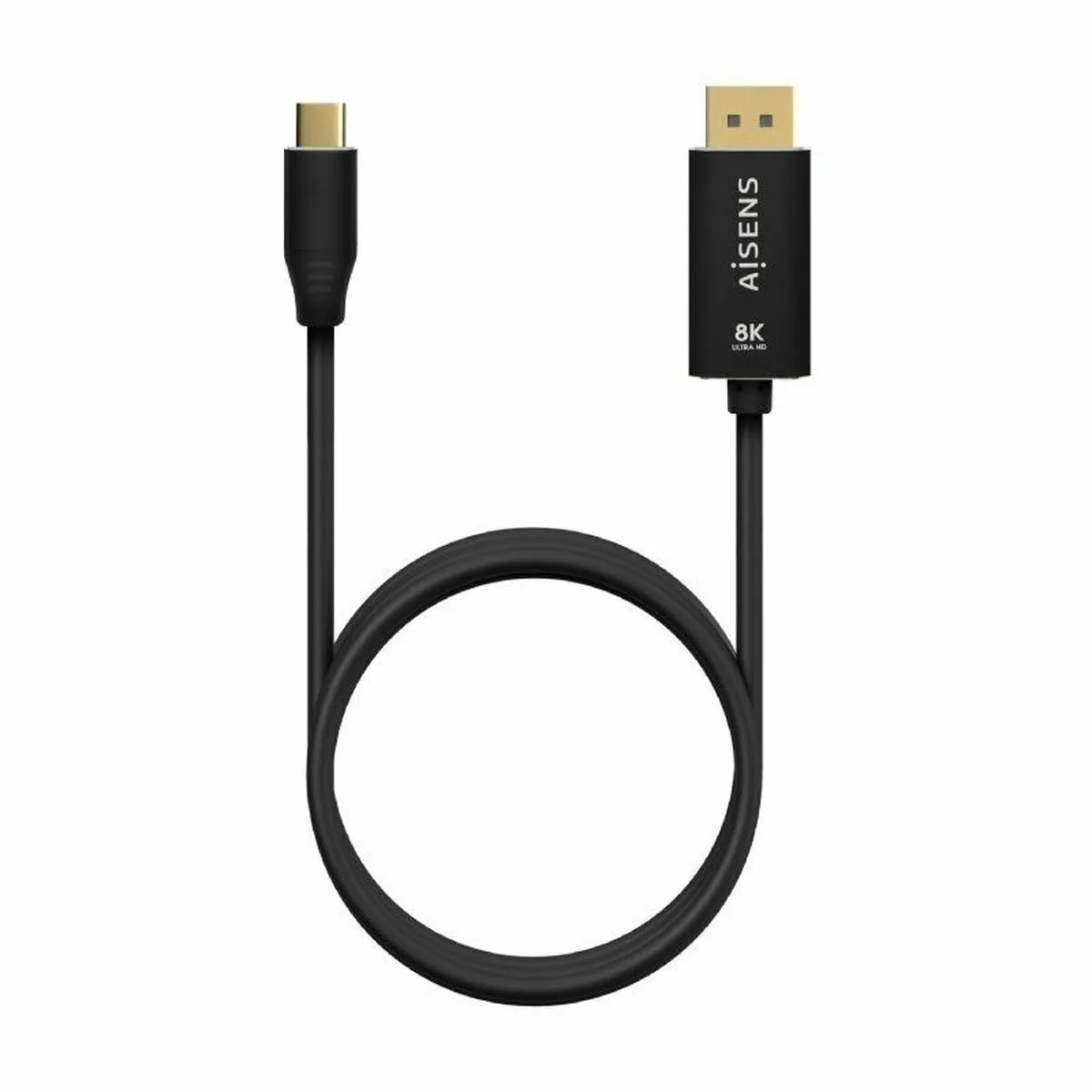 Aisens Noir Adaptateur Usb-C Vers Displayport - 1,8 M