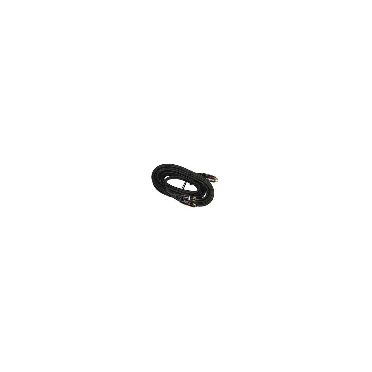 Hexakit Noir Câble Audio 2 Rca Mâles Vers 2 Rca Mâles Hv 7104