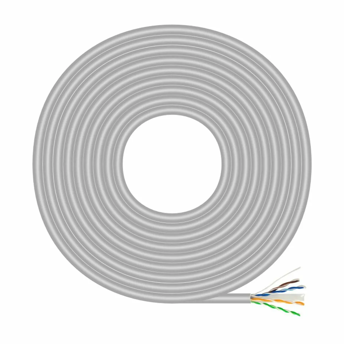 Aisens Gris Câble Réseau Cat 6 - 305 M
