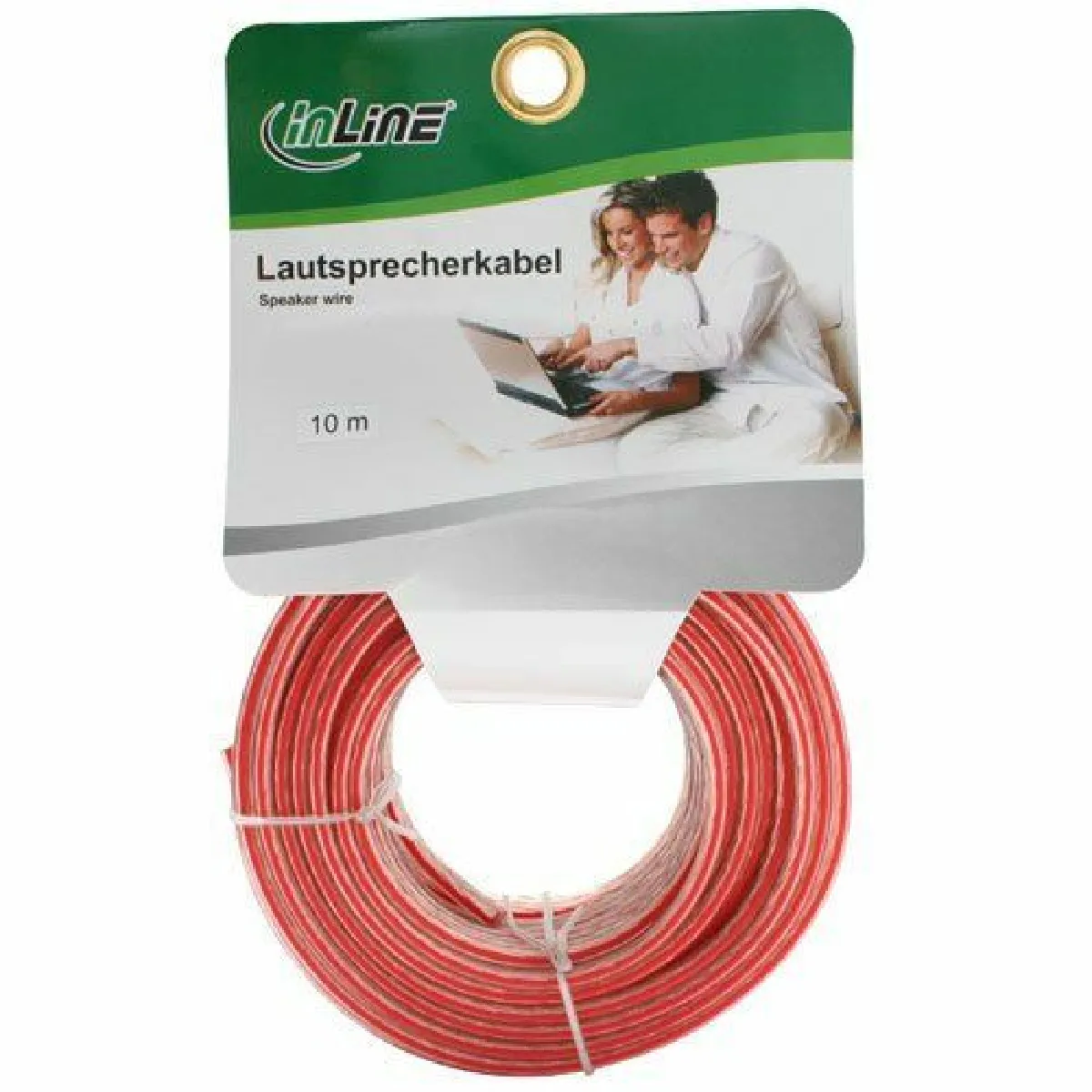 Inline Câble Haut-Parleur Transparent 10 M