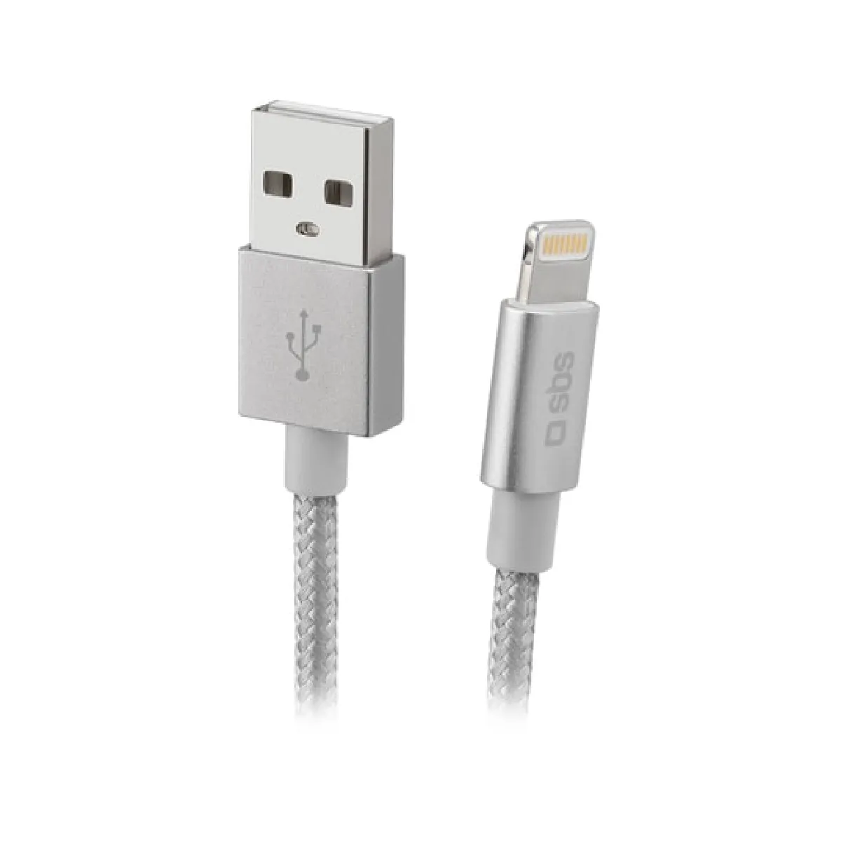 Sbs Argent Câble Tressé Lightning Usb A Pour Apple - Image 3