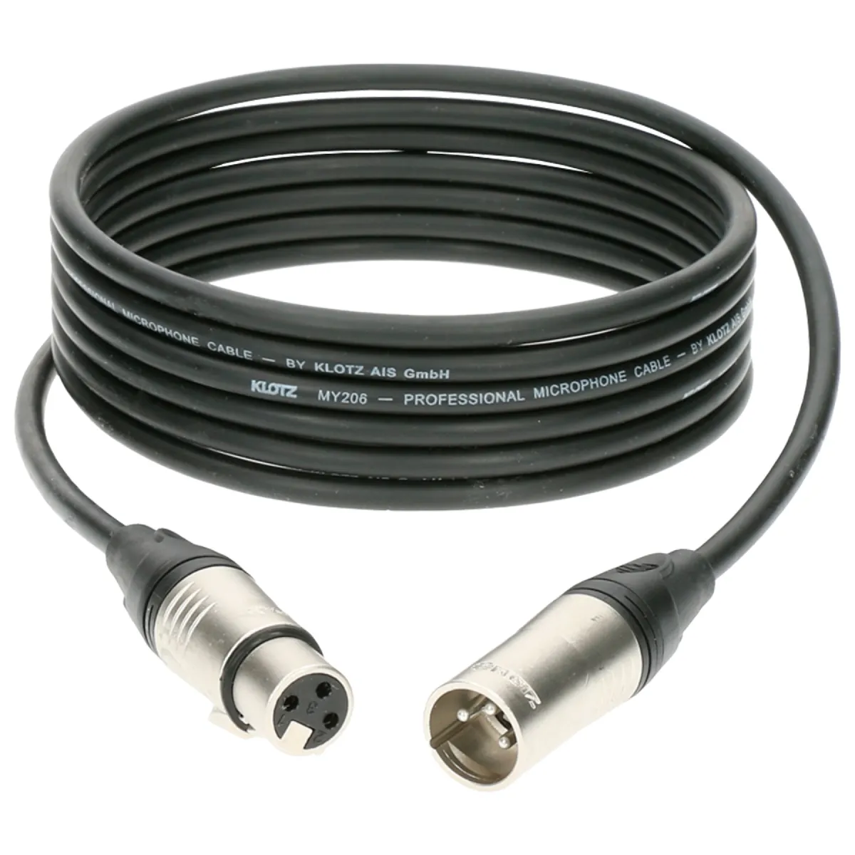 Klotz Noir Câble Microphone Xlr Mâle/Femelle - 3 M