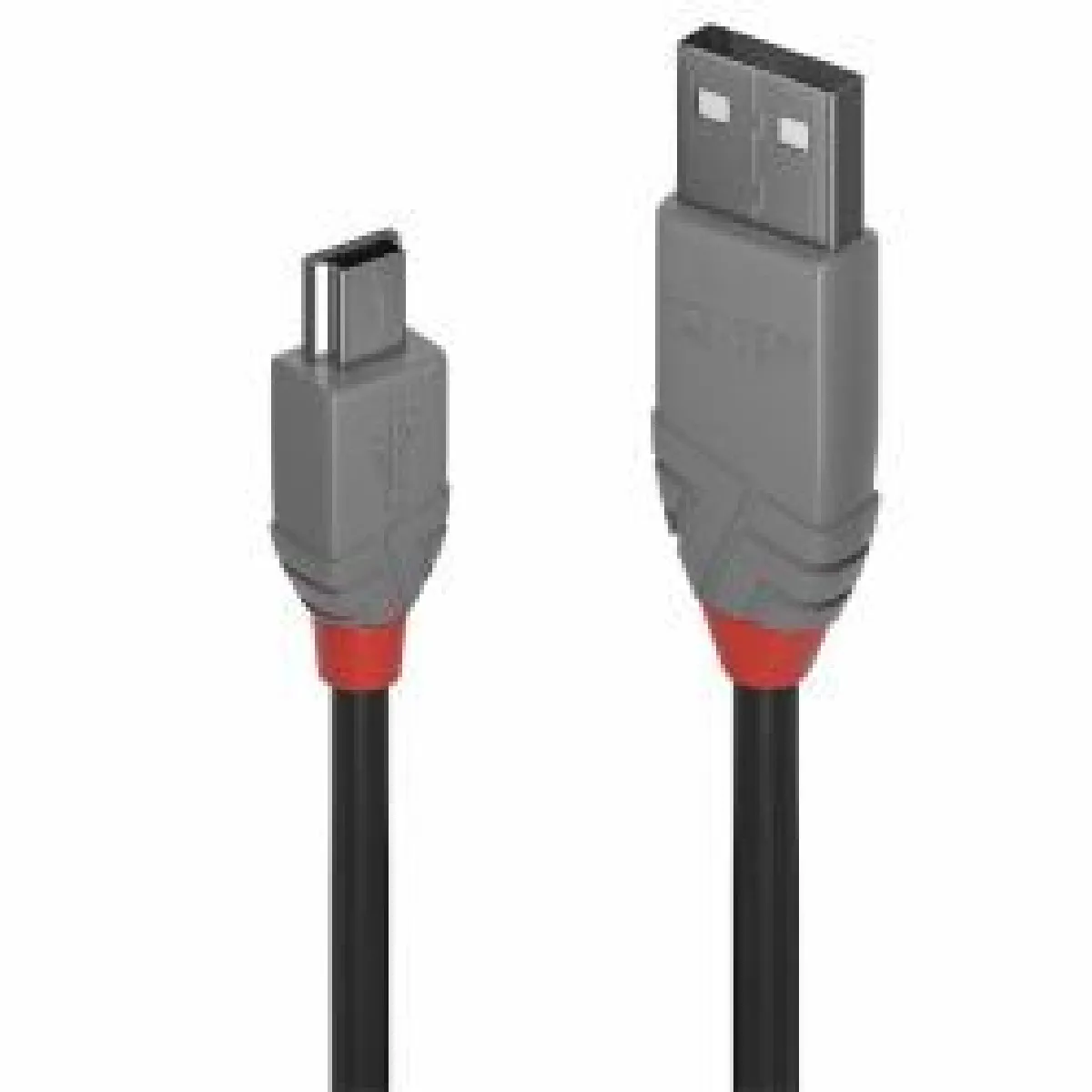 Lindy Noir Câble Usb Usb 2.0 Usb-A Mâle, Usb-Mini-B Mâle 0.20 M Étamé 36720 - Image 4