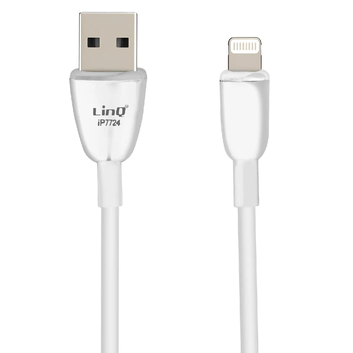 Linq Blanc Câble Usb Vers Lightning 3A Charge Et Synchro Rapide 1,2M - Image 2