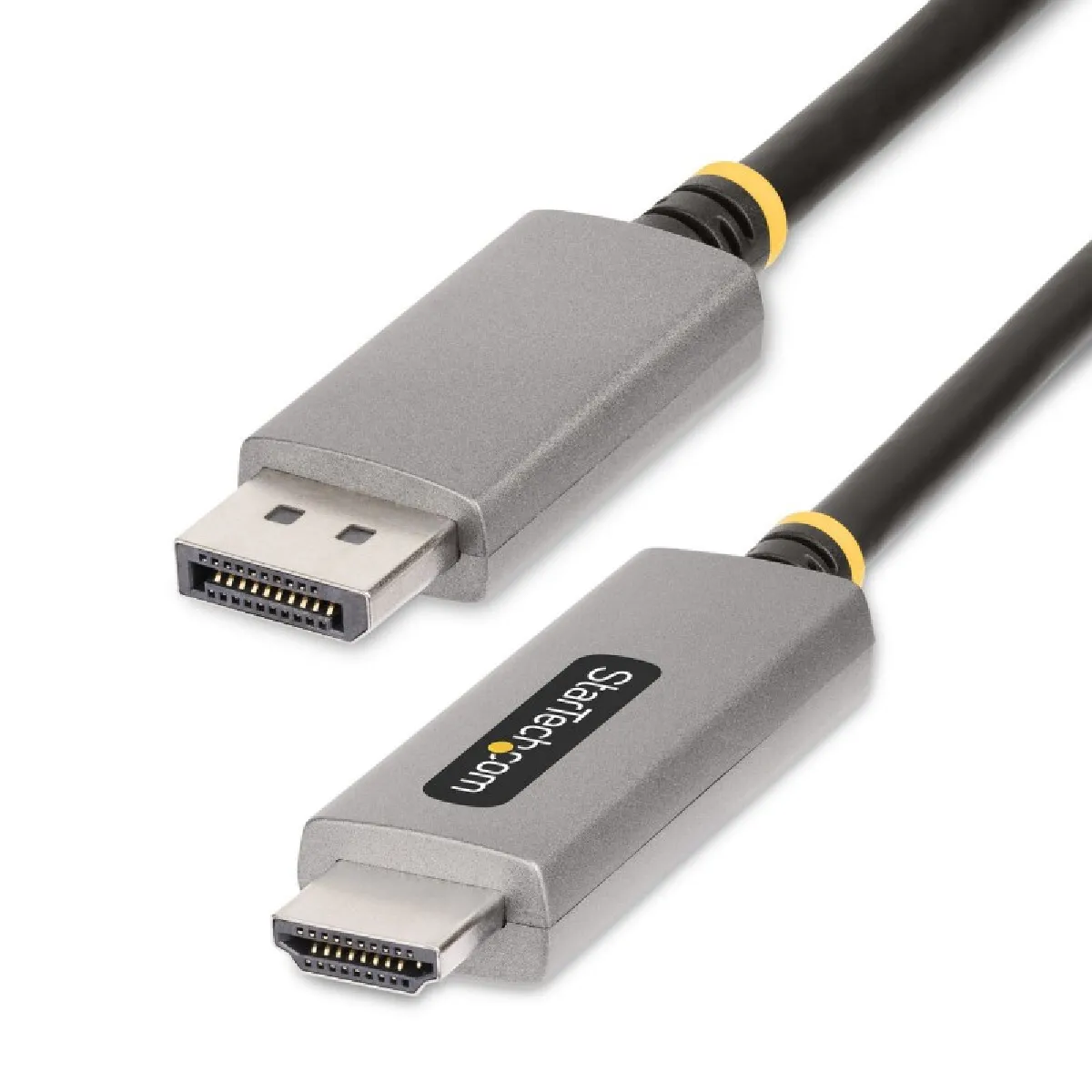 Startech.com Argent Câble Adaptateur Displayport Vers Hdmi, 8K 60Hz, 4K 144Hz, Hdr10, Dp 1.4 Vers Hdmi 2.1 - Convertisseur Vidéo Actif, Adaptateur Displayport Vers Moniteur Hdmi - Cordon Displayport Vers Hdmi M/M - Neuf - Image 3