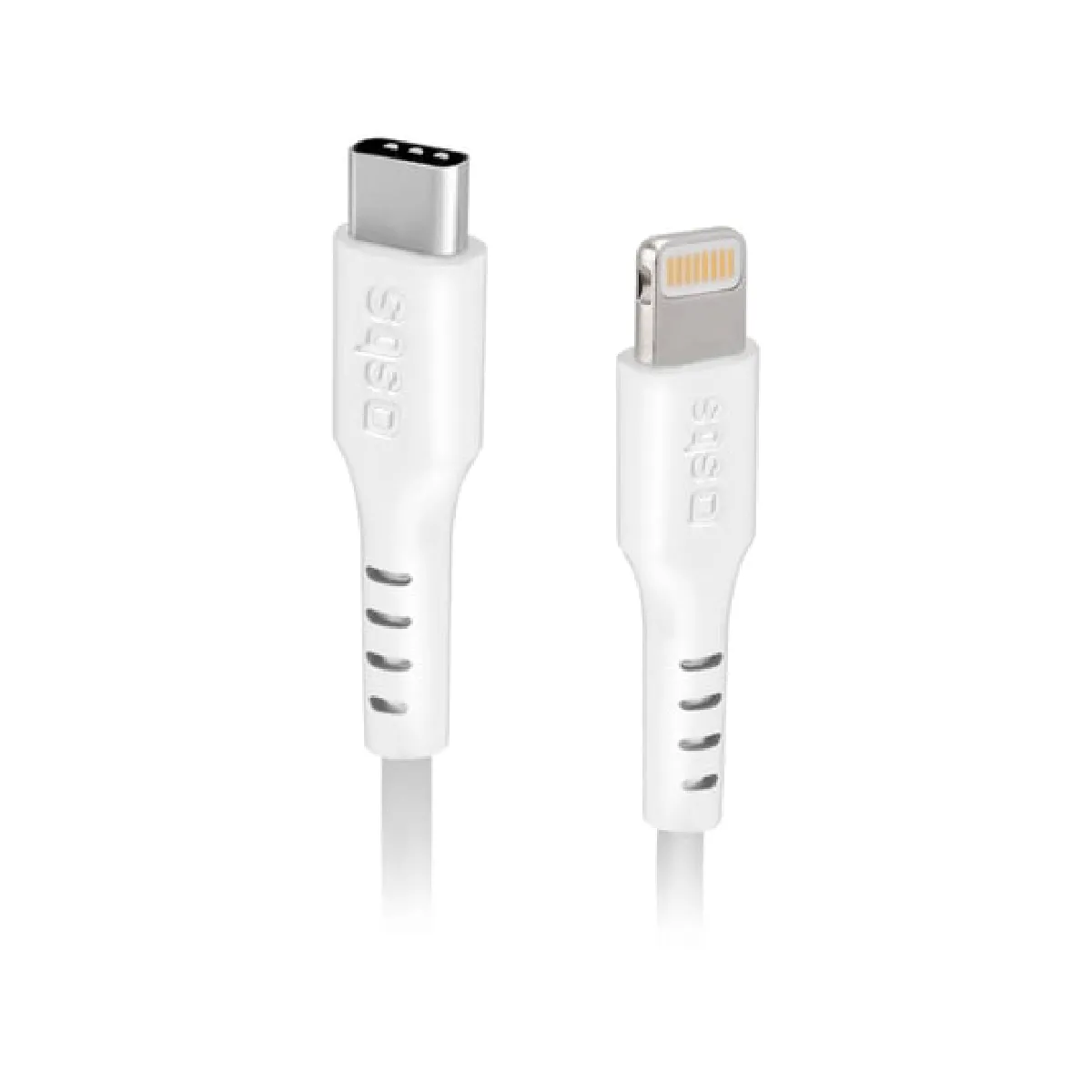 Sbs Blanc Câble De Données Et Recharge Usb-C Vers Lightning - 1 M