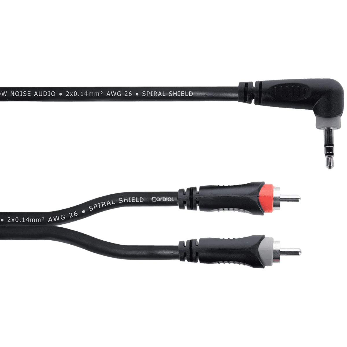 Cordial Câble Audio En Y Mini-Jack Vers 2 Rca Elements - 1,5 M