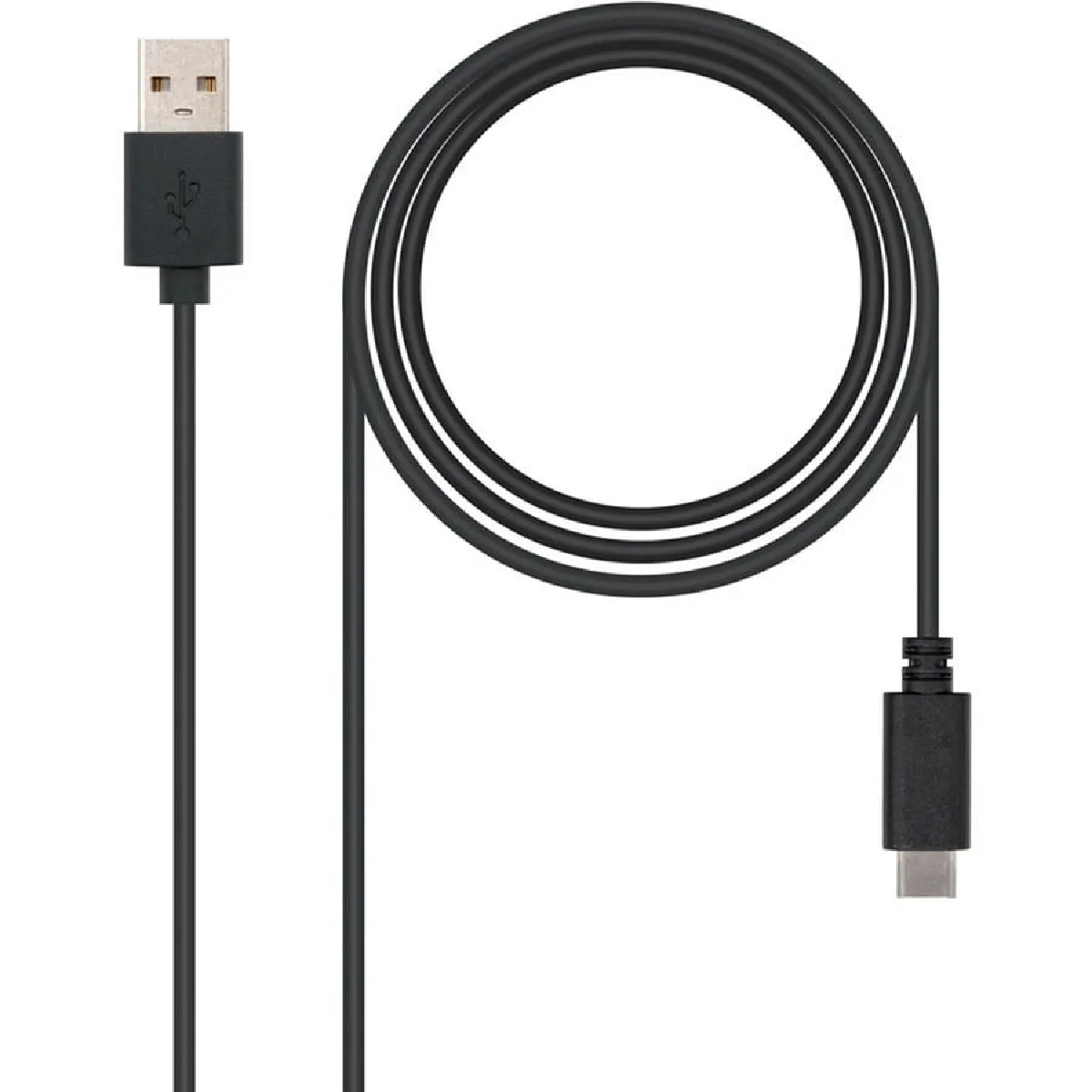 Nanocable Noir Câble Usb-C - 2 M