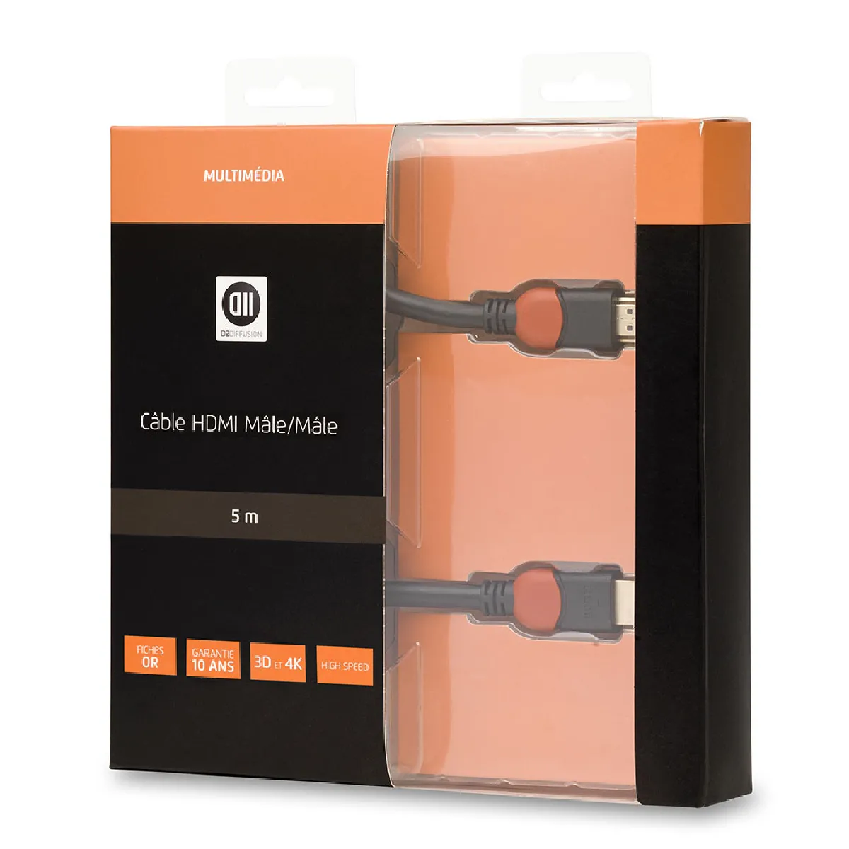 D2 Diffusion - Câble HDMI 1.4 - Mâle vers Mâle - Image 3