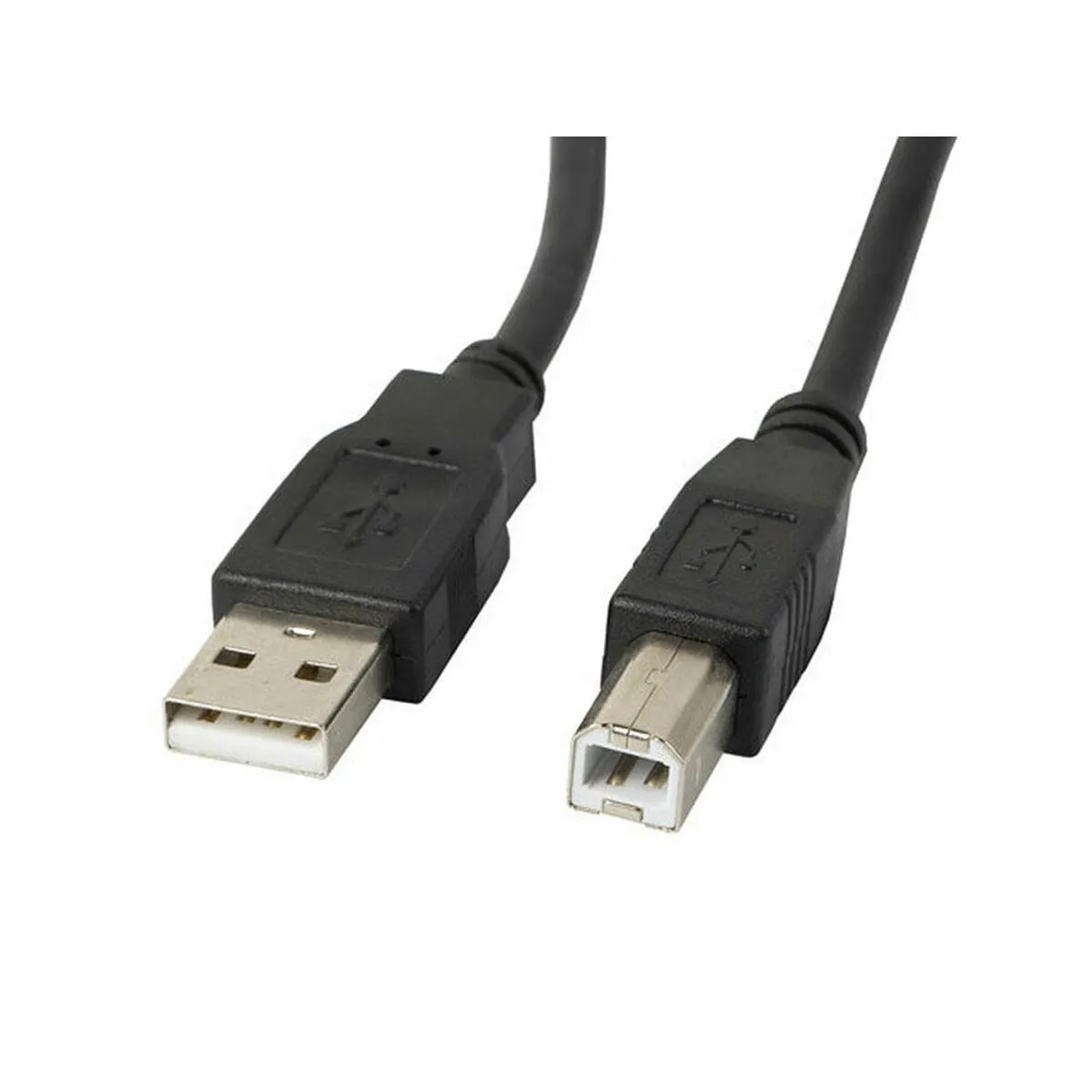 Câble Lanberg USB-A 2.0 vers USB-B Mâle/Mâle 3m Noir - Image 4