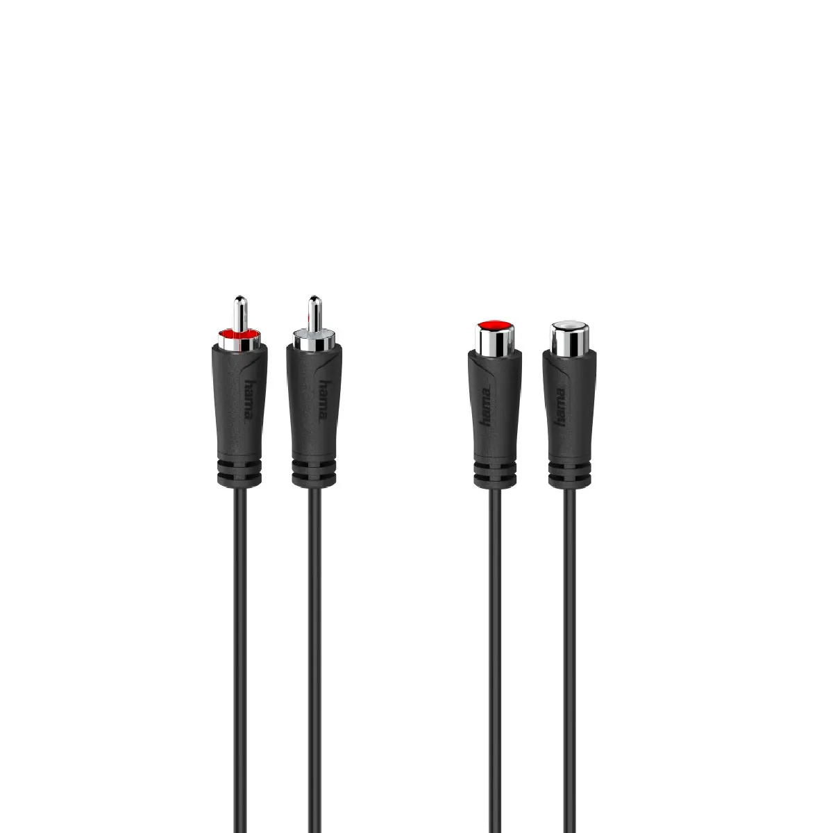 Hama Rallonge Audio, 2 Fiches Rca Mâles - 2 Fiches Rca Fem 5,0 M - Image 2