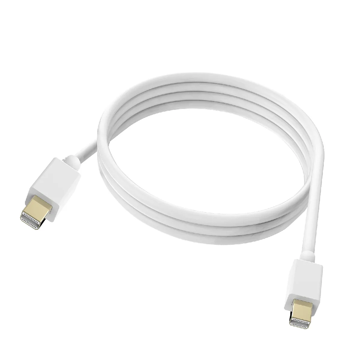 Avizar Blanc Câble Vidéo Mini Displayport Mâle Vers Mâle Haute Résolution 4K 1.8M - Image 2