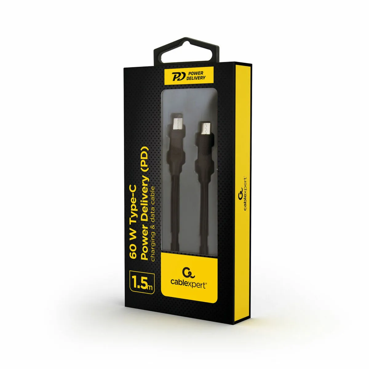 Gembird Noir Cc-Usb2-Cmcm60-1.5M Câble Usb Usb 2.0 1,5 M Usb C - Neuf - Image 3
