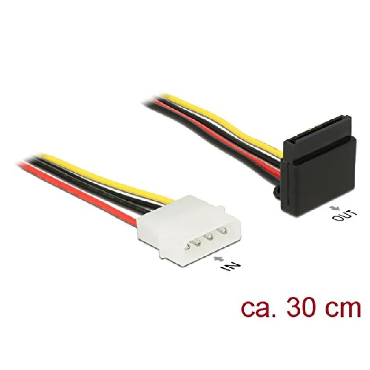 Delock Câble D'alimentation Molex Vers Sata - 0,3 M - Multicolore