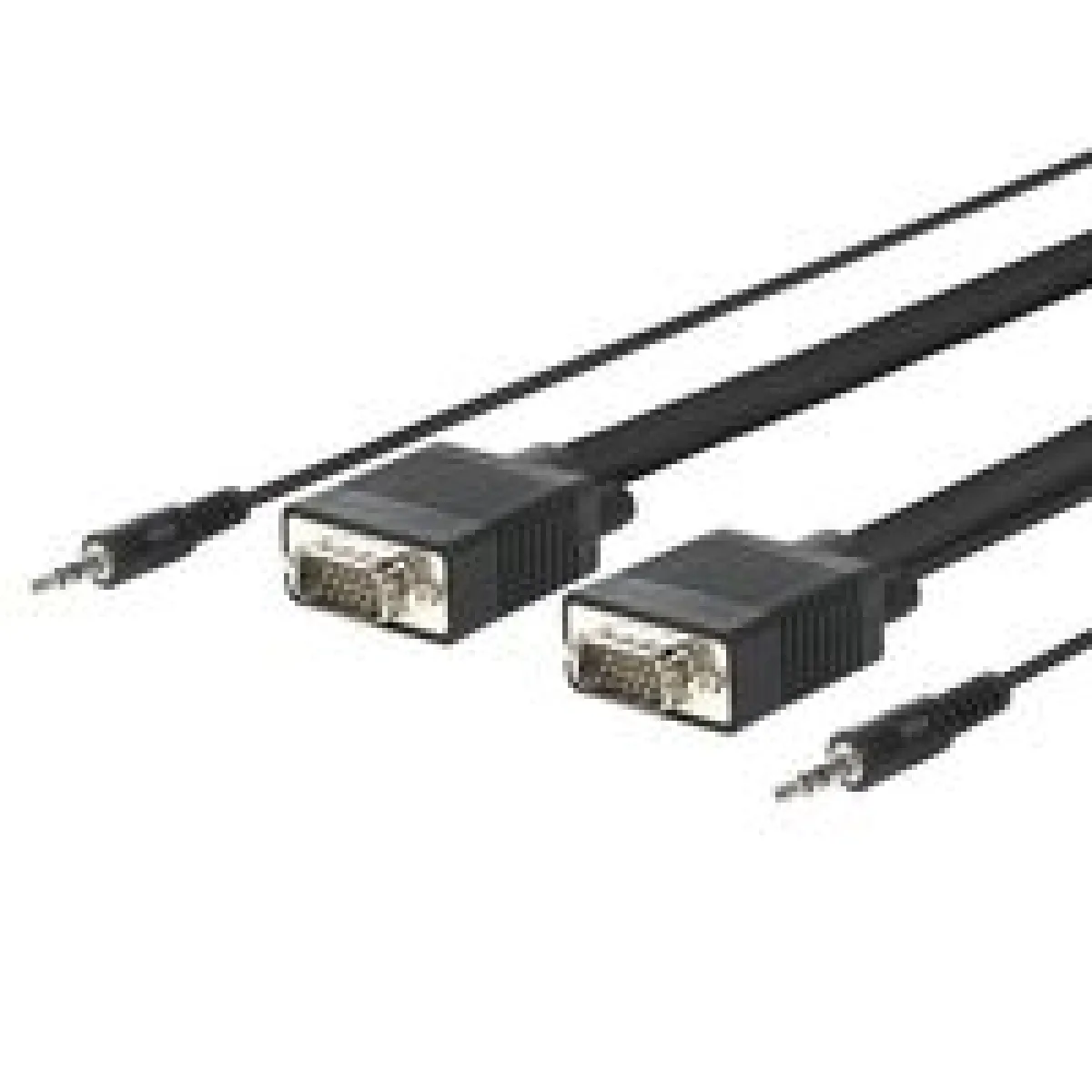 Générique Noir Câble Vga Avec Jack 3,5 Mm - 15 M