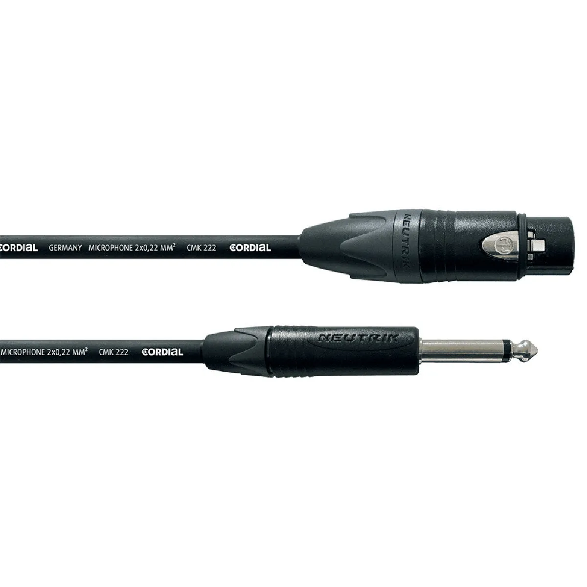 Cordial CPM10FP Câble Select Asymétrique XLR F./Jack M. Mono - 10M - Image 3