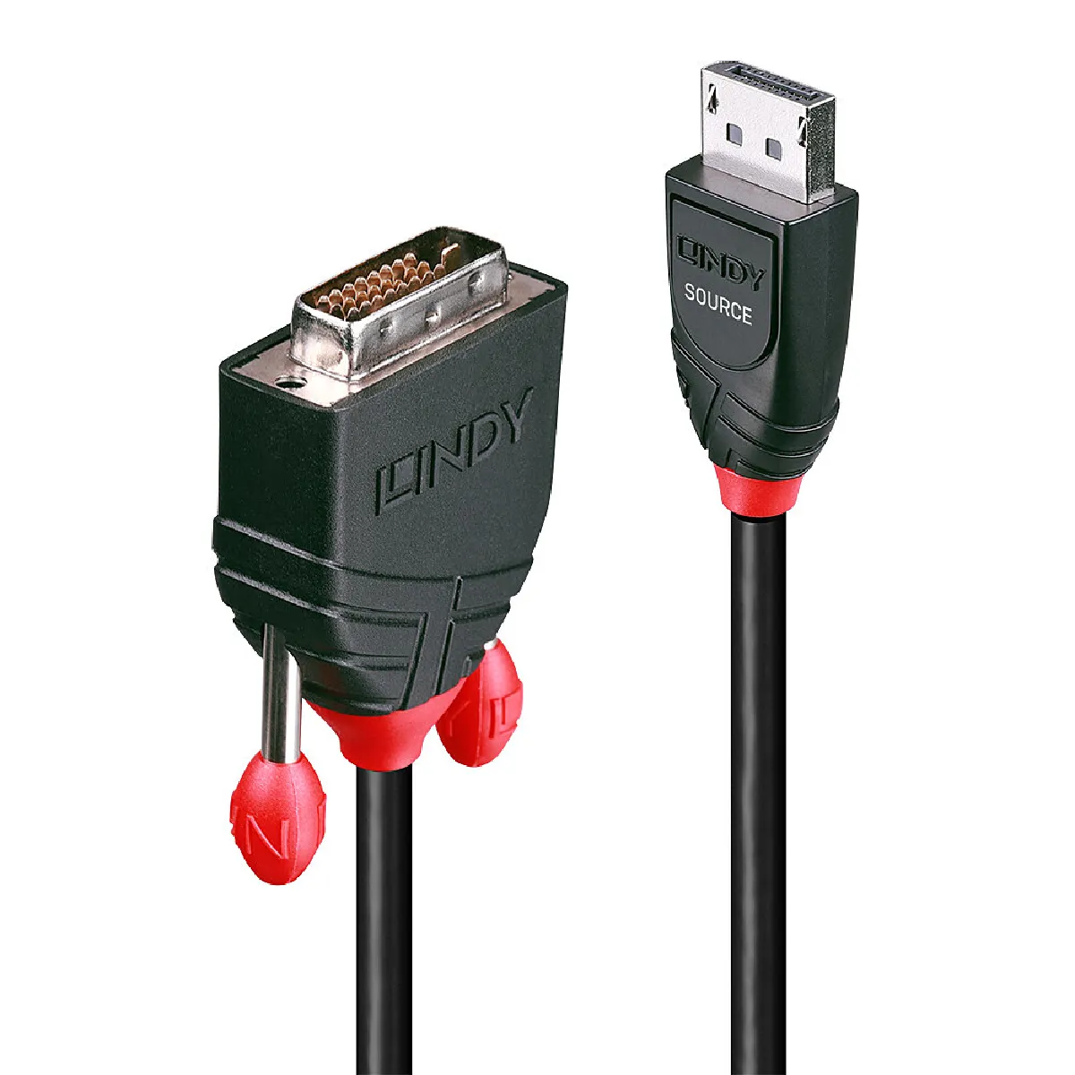 Lindy Noir Câble Vidéo Dvi-D Displayport 5 M