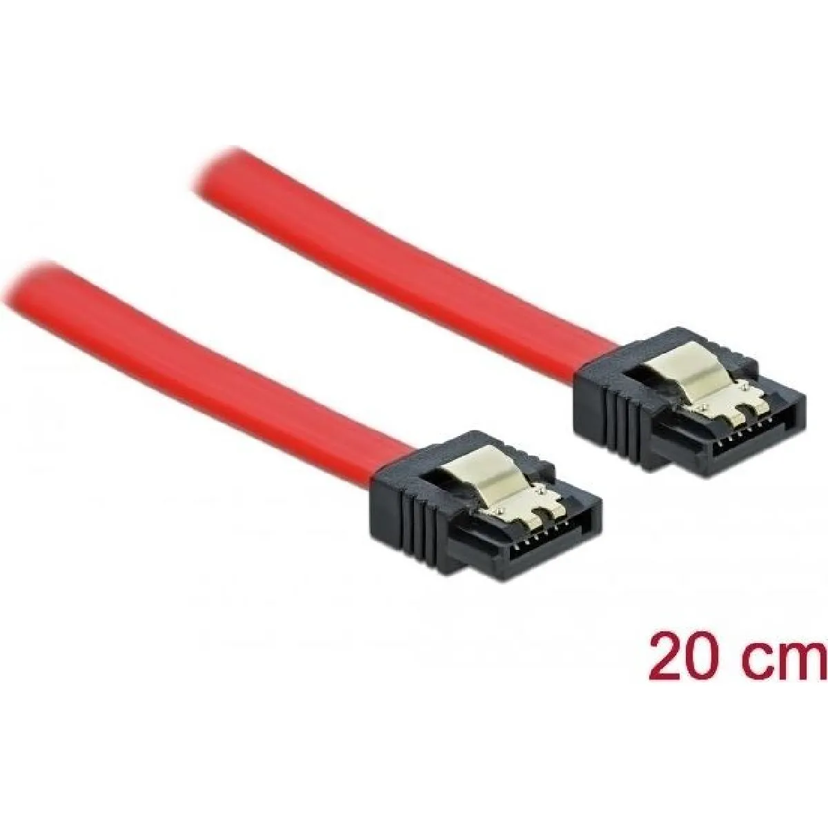 Delock Rouge Câble Sata - 0,2 M