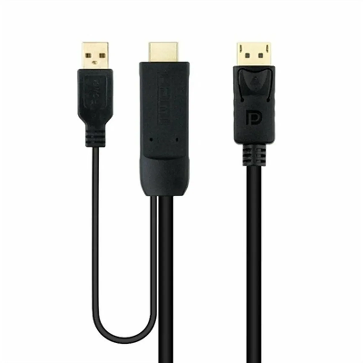 Nanocable Noir Displayport Vers Hdmi - 1,8 M