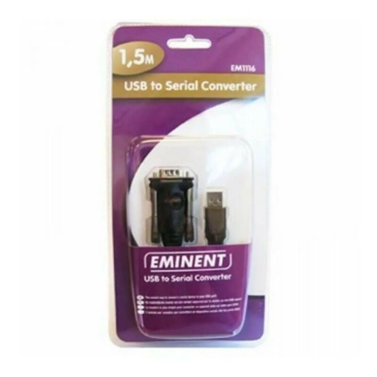 Ewent Noir Câble Adaptateur Usb Série - 1,5 M