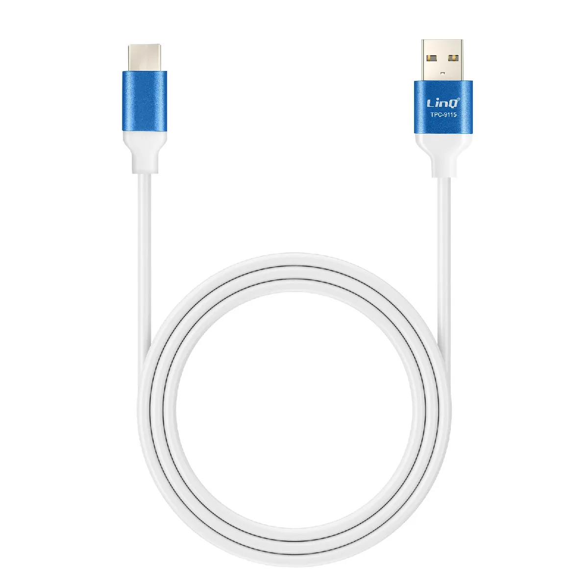 Linq Bleu Câble Usb Vers Usb-C Fast Charge 3A