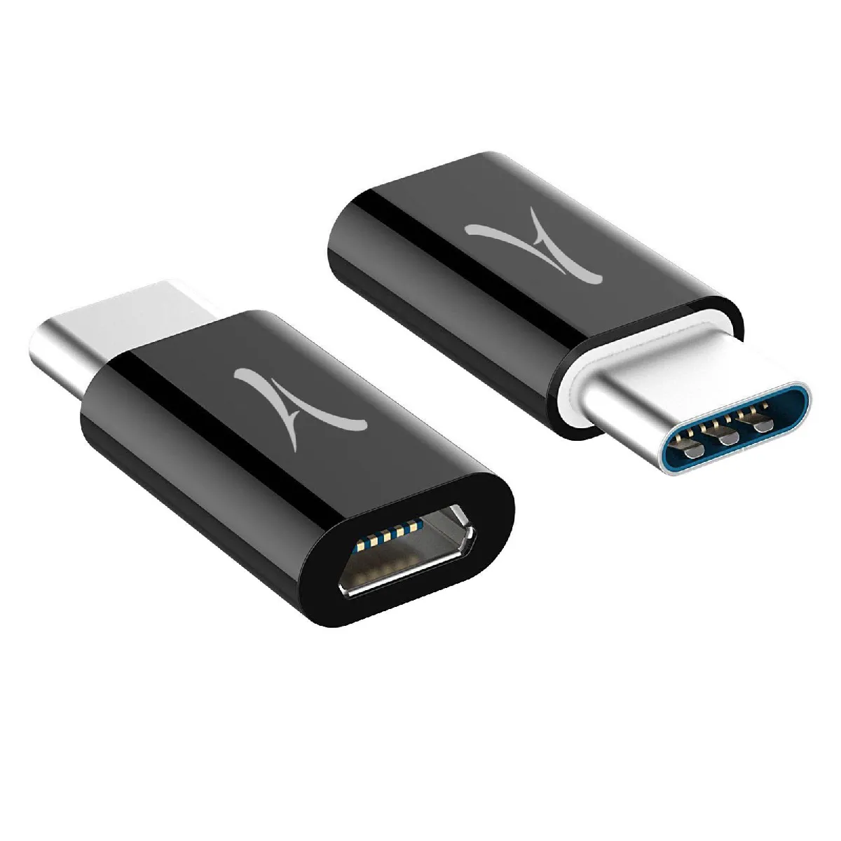 Non Communiqué Noir Akashi Adaptateur Micro Usb Vers Usb-C - Image 2