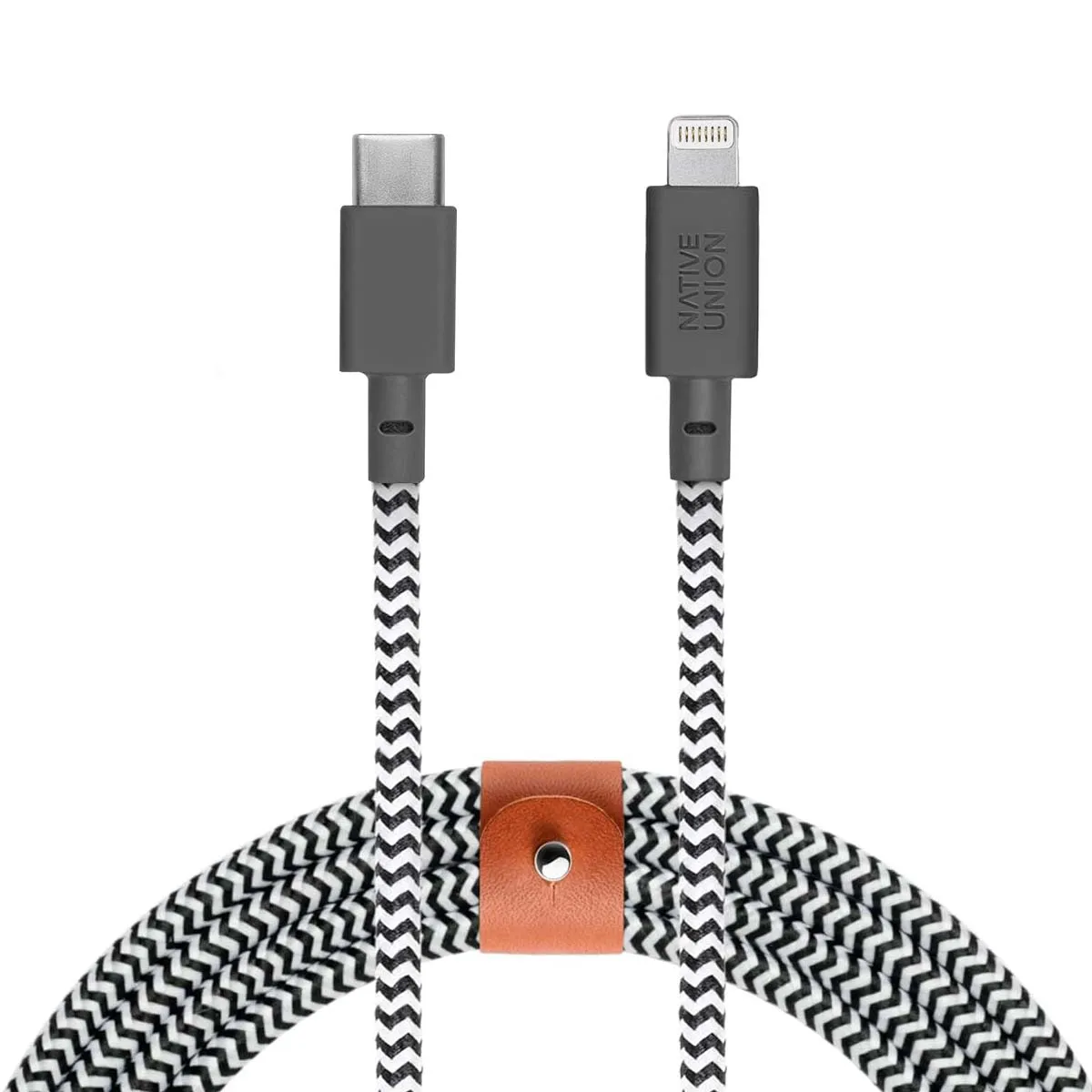 Native Union Blanc Belt-Kv-Cl-Zeb-3 Câble Lightning 3 M Noir, Gris, - Neuf - Image 3
