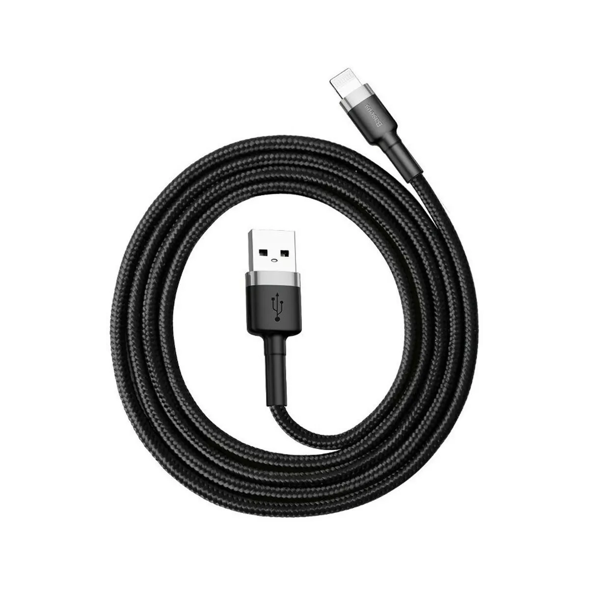 Baseus Gris Câble De Données Et De Charge Usb-A - Lightning Cafule, 18W, 2M, Calklf-Cg1 - Image 2
