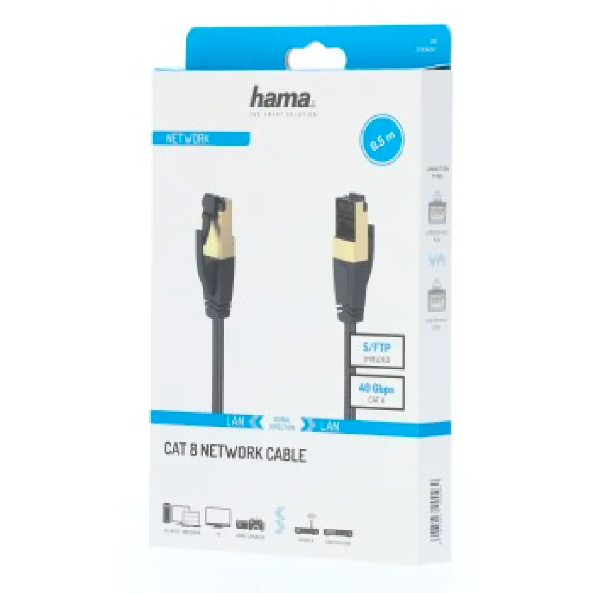 BTECH X21R - Cable peritel plat blindé OFC 24K 5m