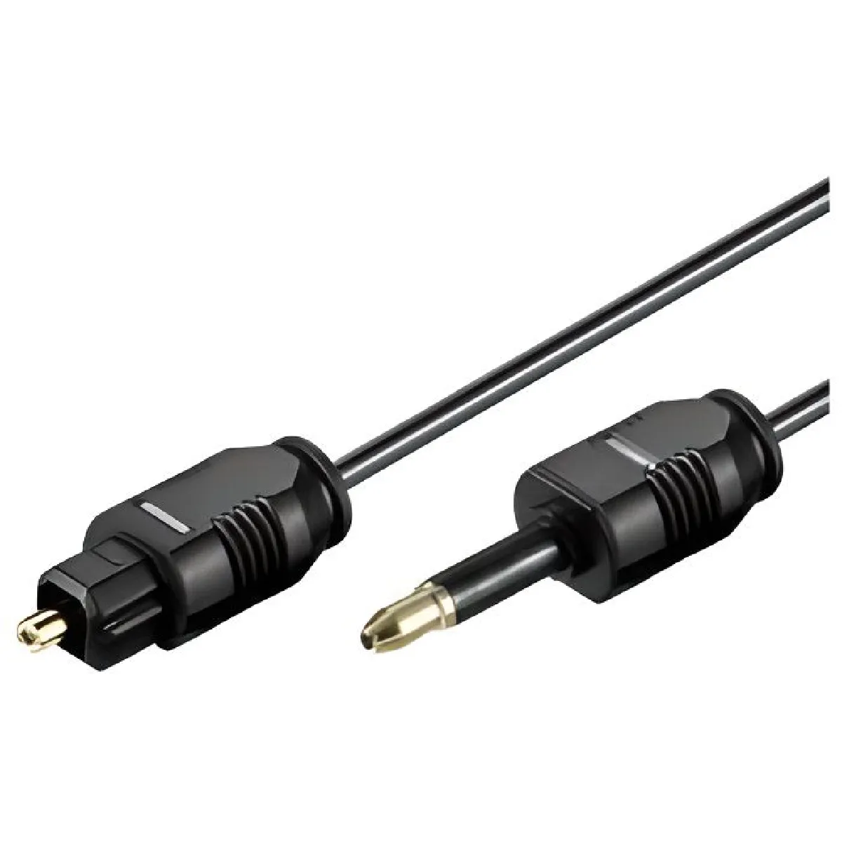 Generique Cable Optique Fiche Jack Mâle 3,5 Mm / Fiche Optique (Toslink) 1 M - Image 4
