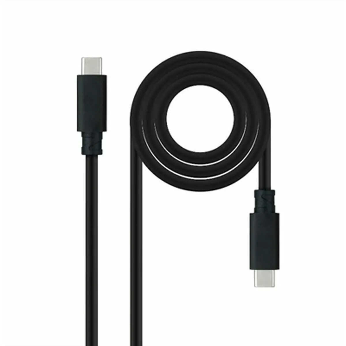 Nanocable Noir Usb-C 2 M