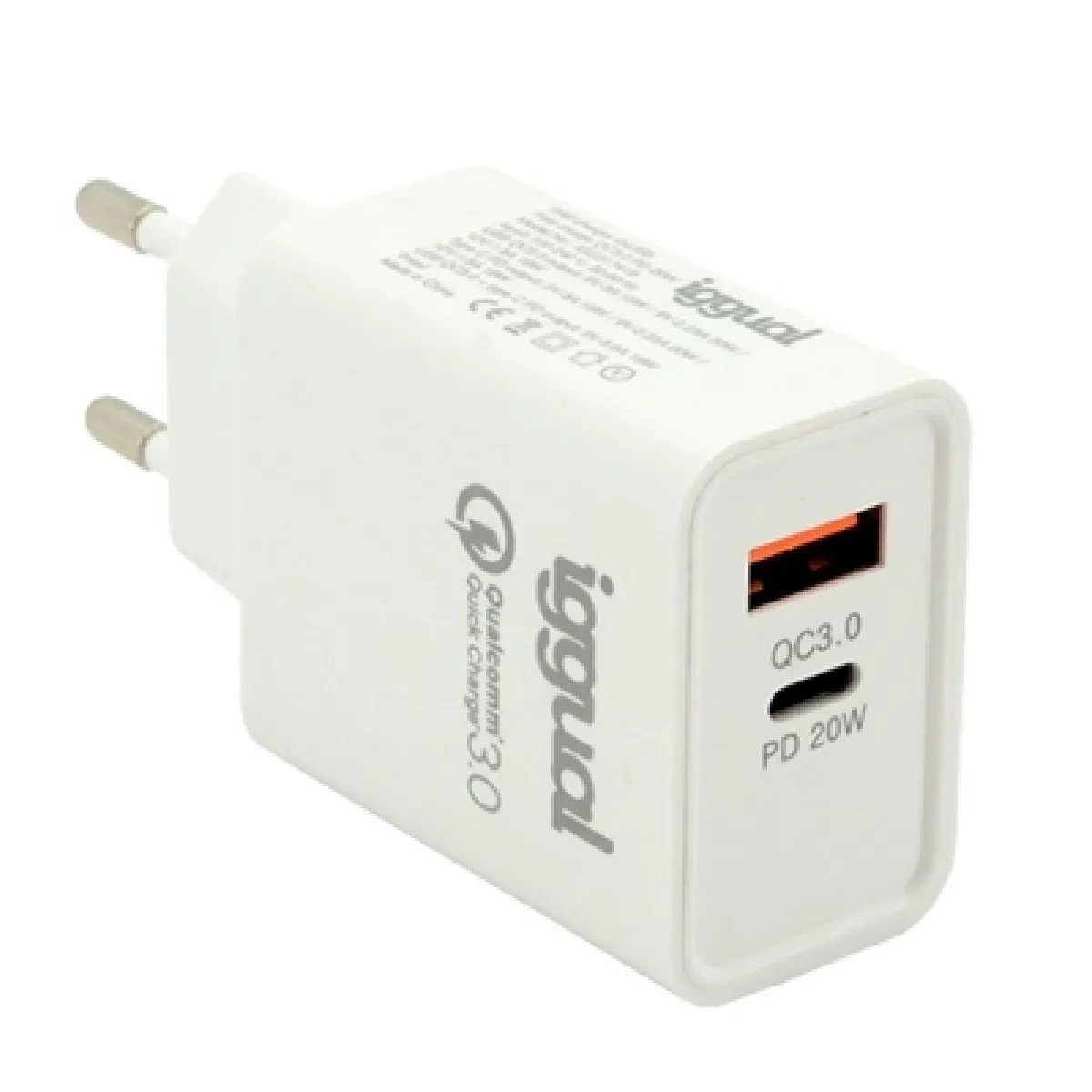 Iggual Chargeur secteur USB-C - 20 W