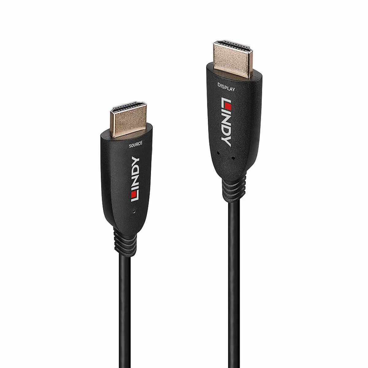 Lindy Noir Câble Hdmi Hybride Optique Optic Hybrid - 50 M