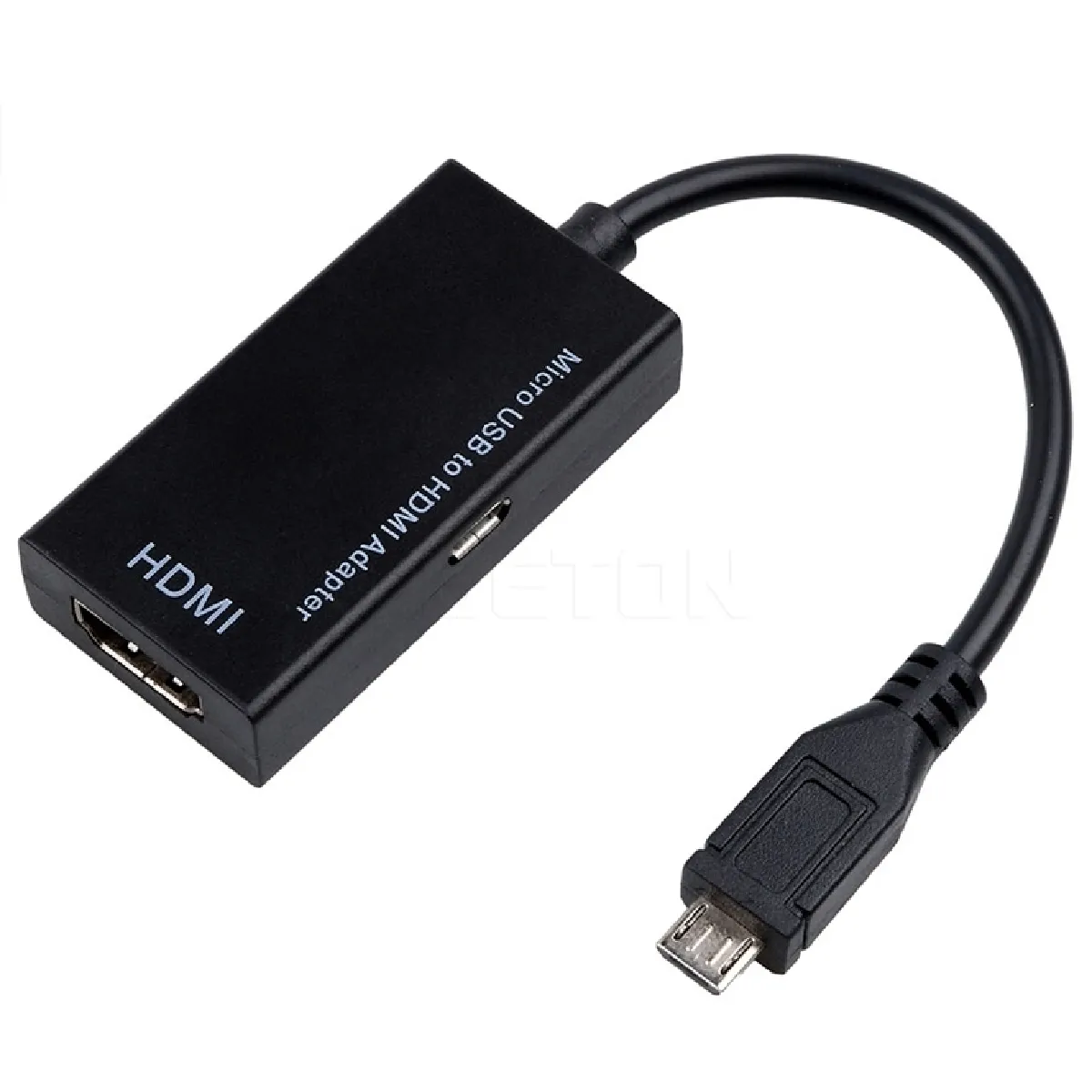 Wewoo Adaptateur MHL Micro USB vers HDMI - 1080p - Noir