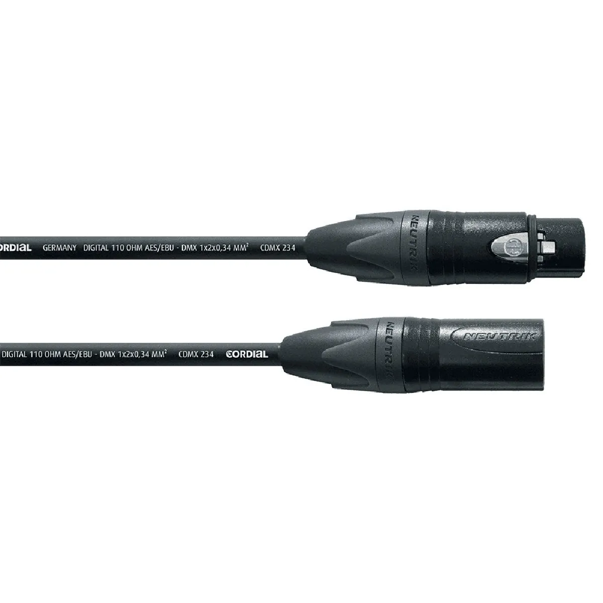Cordial Noir Câble Dmx Cpd 10 Fm - 10 M