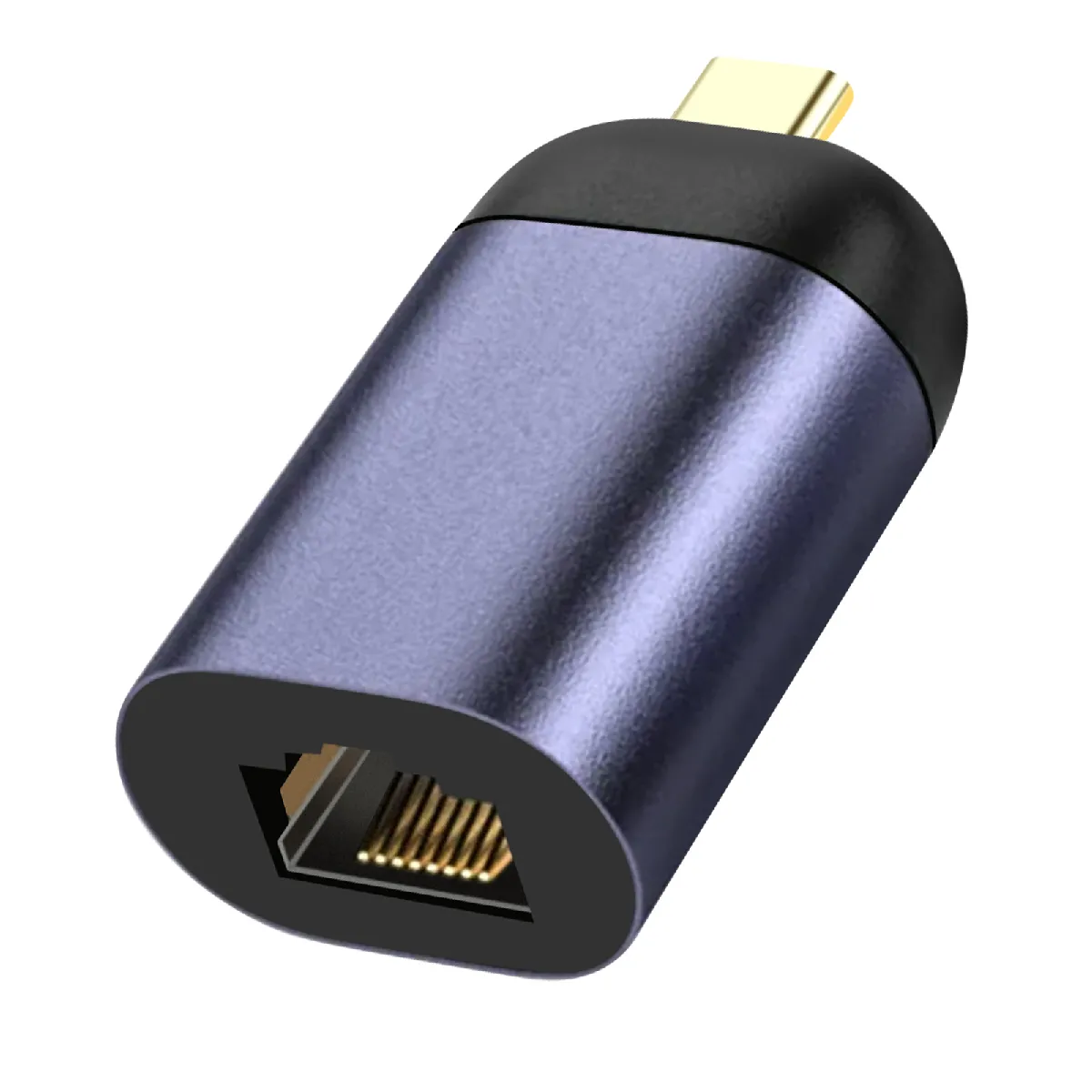 Avizar Gris Adaptateur Usb-C Vers Ethernet 100Mbps - Foncé