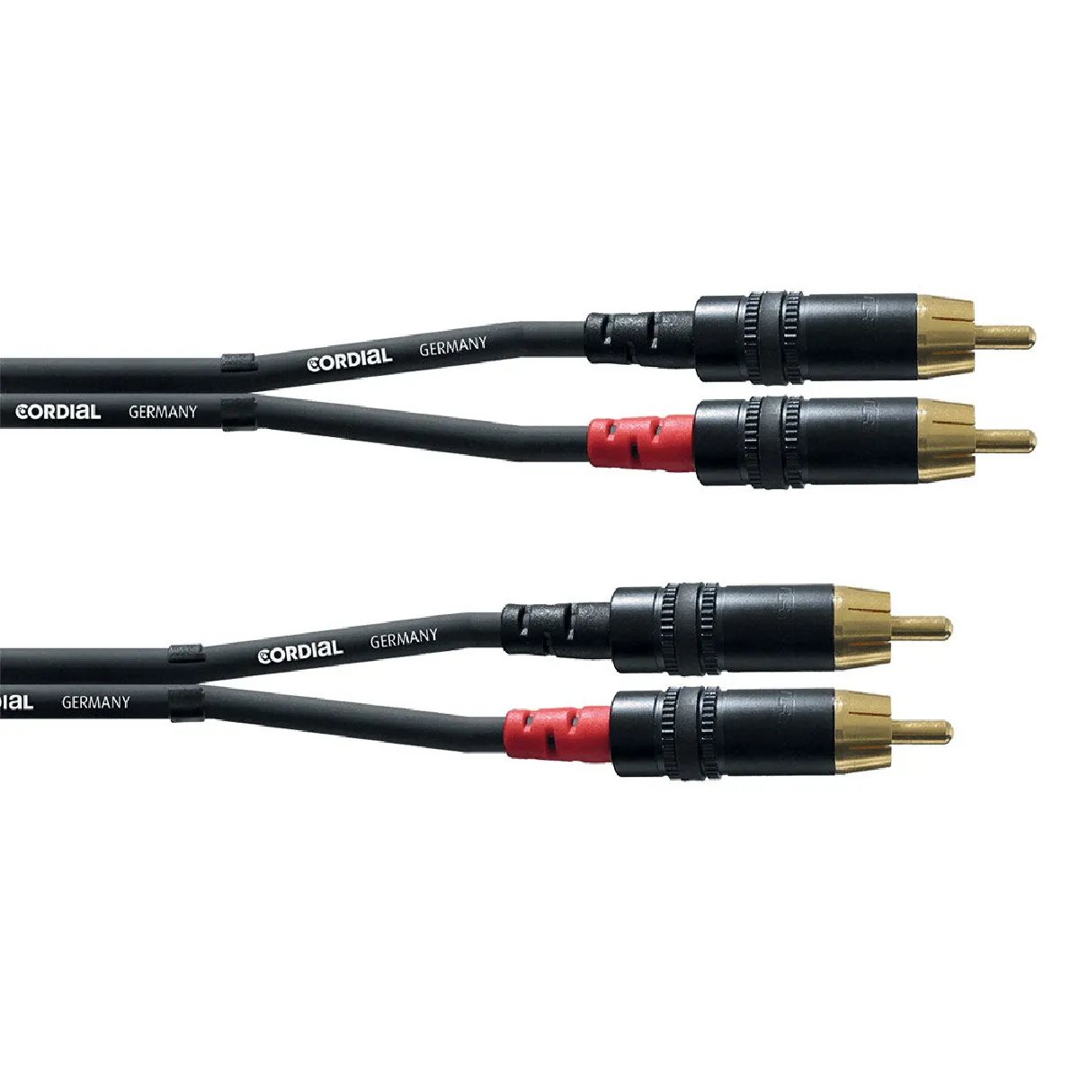 Cordial Noir Cfu1,5Cc Audio Câble Adaptateur [2X Cinch-Rca Mâle - 2X Cinch-Rca Mâle] 1.50 M - Image 2