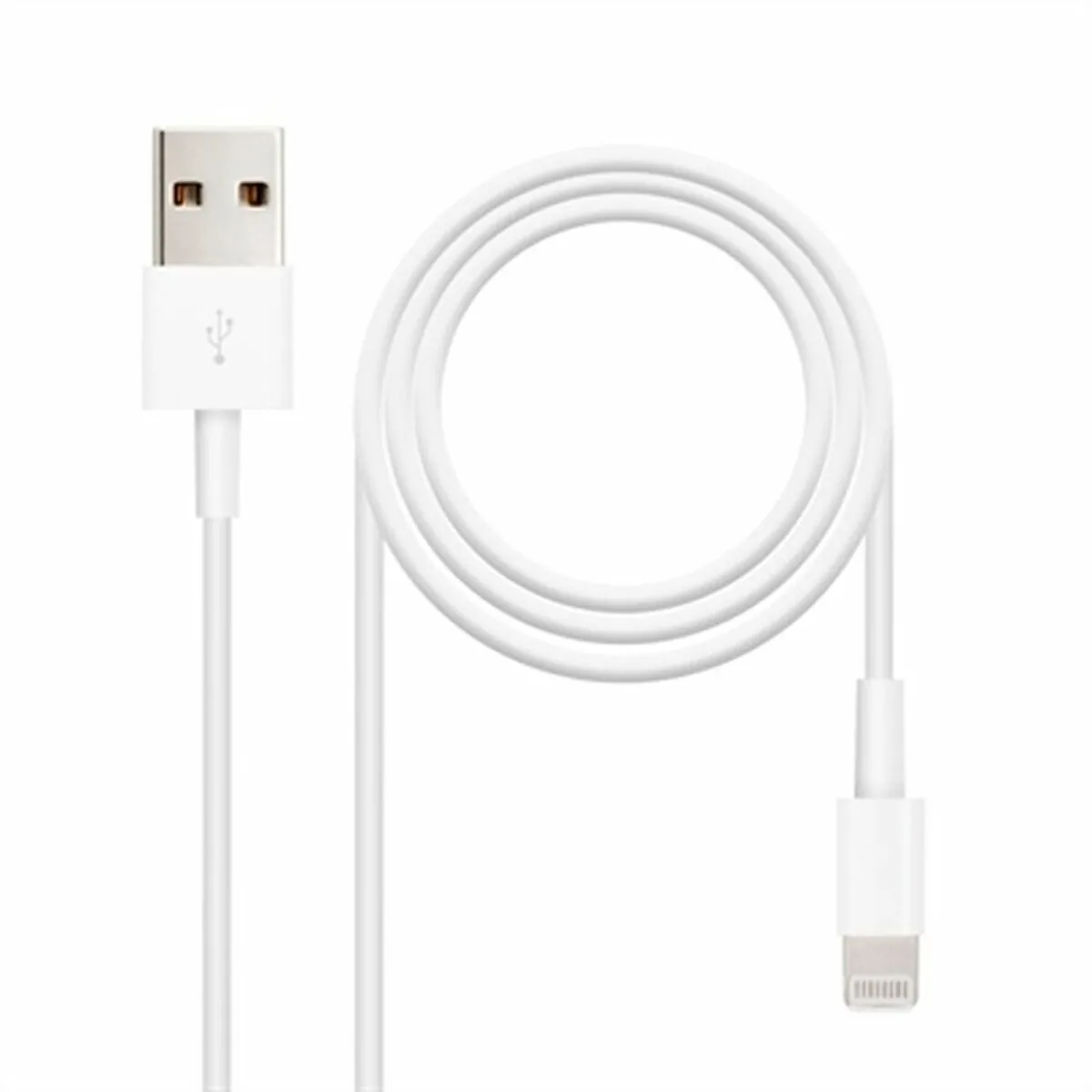 Nanocable Blanc Câble Usb Lightning - 0,5 M
