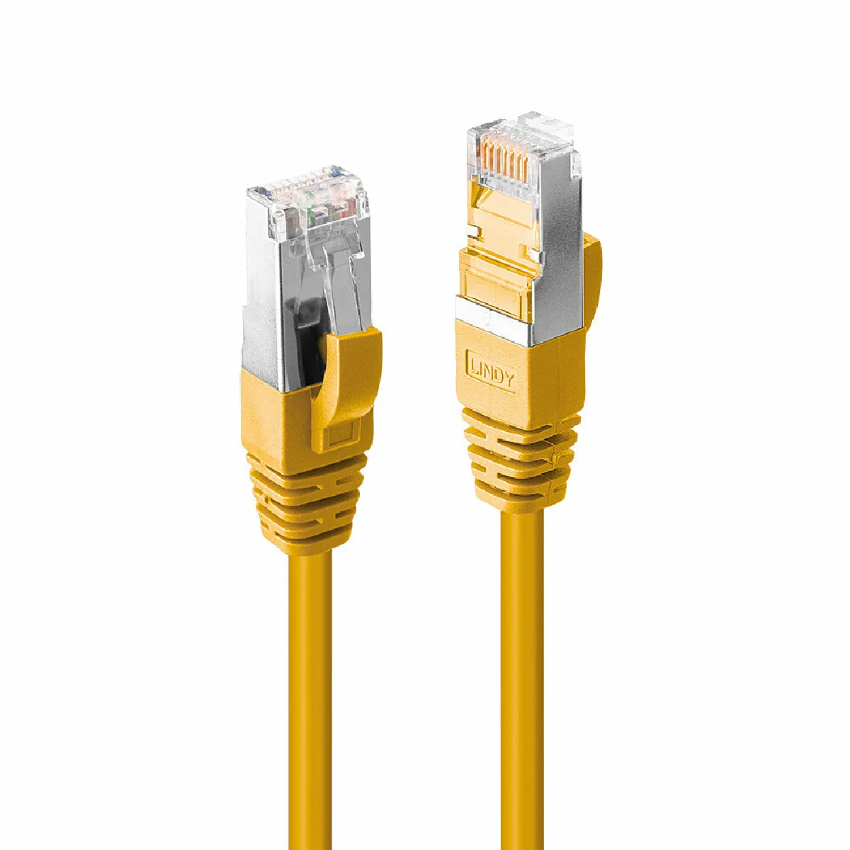 Lindy Jaune Câble Réseau Cat6a - 1,5 M