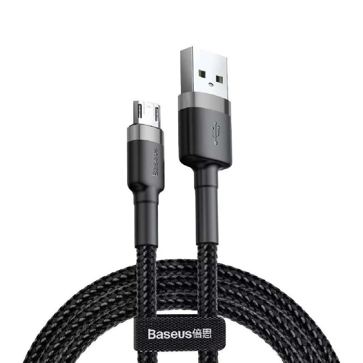 Baseus Noir/Gris Cable Cafule Usb 2.0 Type A - Micro B M/M 3M () - Image 2