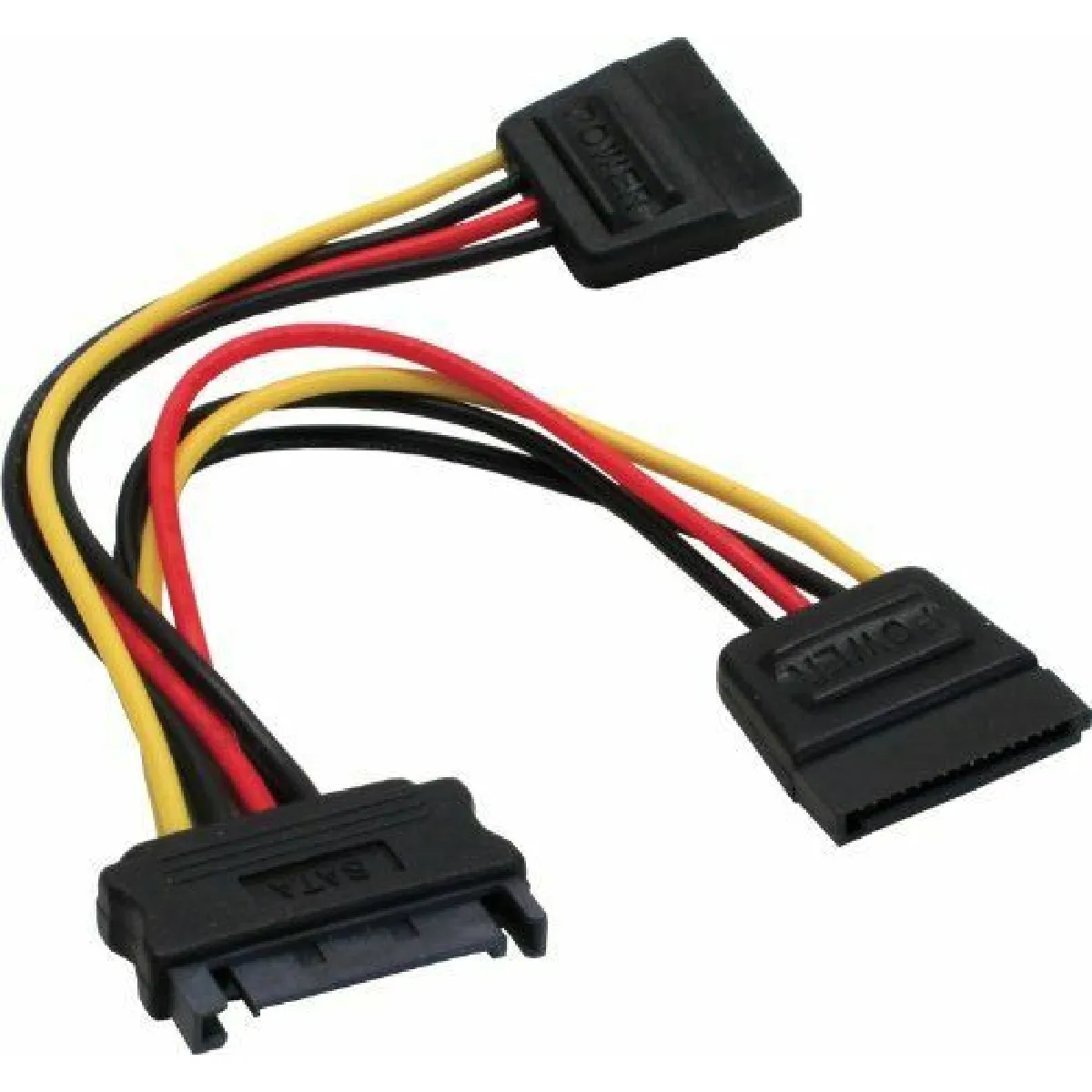 Inline Y-Cable - Câble D'alimentation - Alimentation Sata Pour Alimentation Sata - 15 Cm - Image 2