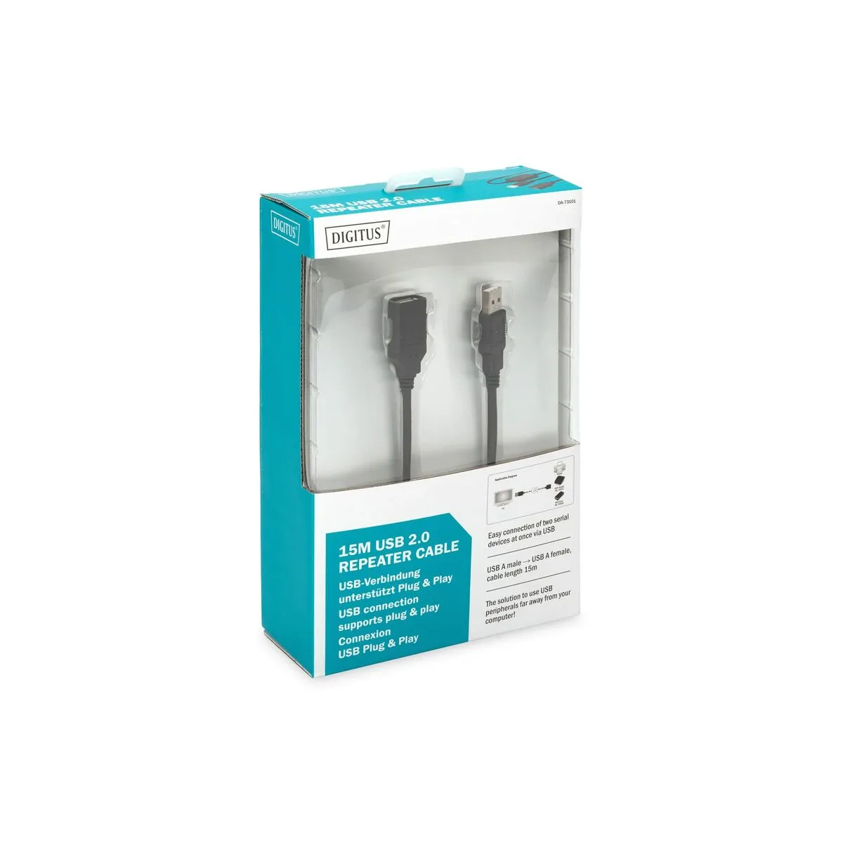Digitus Noir Câble Usb - 15 M