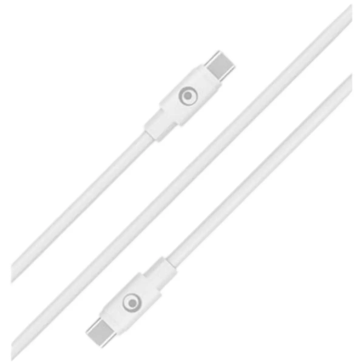 Bigben Blanc Connected Câble Usb C / Usb C 5A Power Delivery Charge Et Synchronisation 2M