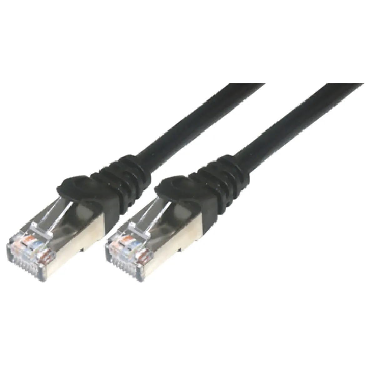 MCL Samar - Cordon RJ-45 Cat 6 - F/UTP - 50 cm - Noir - Image 4
