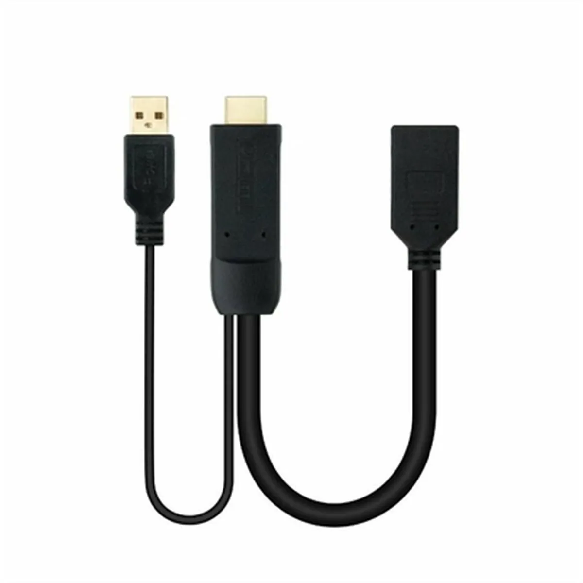 Nanocable Noir Câble Displayport Vers Hdmi - 0,2 M
